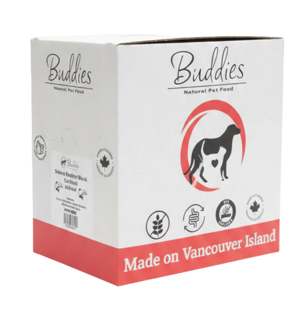 Buddies Cat Salmon Butcher Block 1/4lbs - Box 10LBS