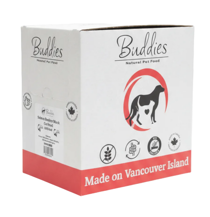 Buddies Cat Salmon Butcher Block 1/4lbs - Box 10LBS