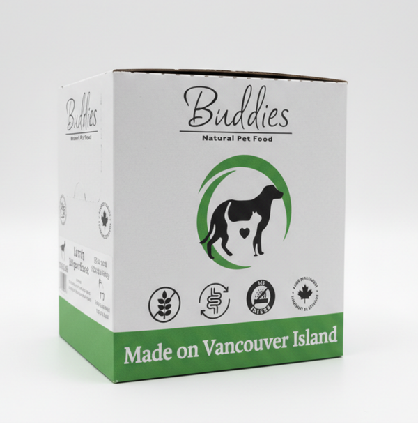 Buddies Lamb and Veggies and Eggshell Calcium 1/2lb 10lb Box
