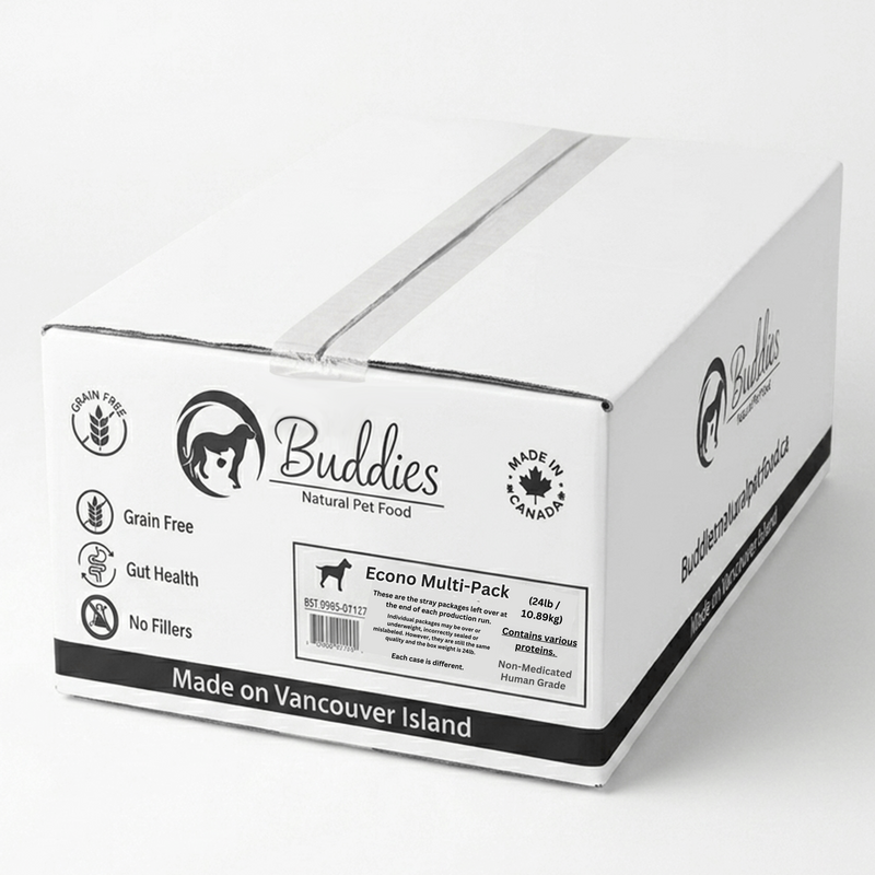 Econo Multi-Pack for Dogs - 24# Bulk Case - Various Size Portion