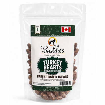 Freeze-Dried Turkey Hearts, 55g